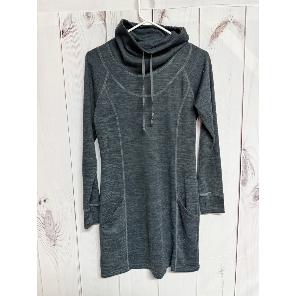 KÜHL Women's Lea Pullover Dress Small Heather Gray Long Sleeve Stretch